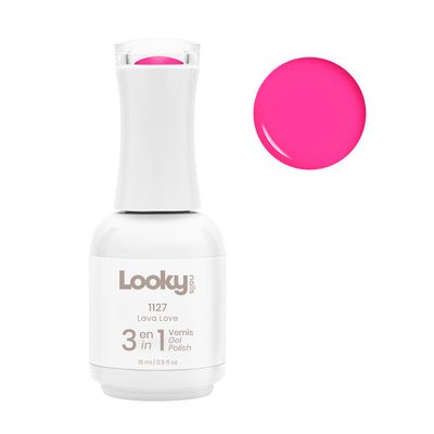 Looky 3 in 1 Gel Nailpolish #1127 Lava Love(Sunset Fever Collection)