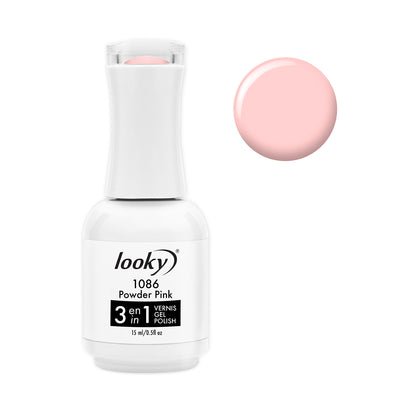 Looky 3 in 1 Gel Polish #1086 Powder Pink (Macaron Collection)
