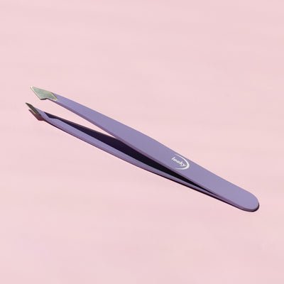 Purple Curved Tip Tweezers