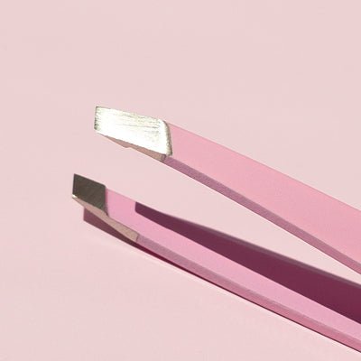 Pink Beveled Tweezers