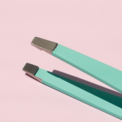 Straight Green Tweezers